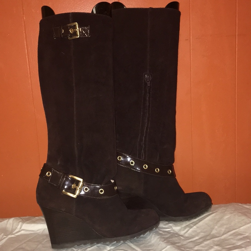 Brown suede Michael Kors Boots